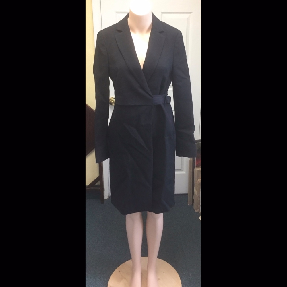 ZARA Black Wool Tuxedo Dress NWT Small
